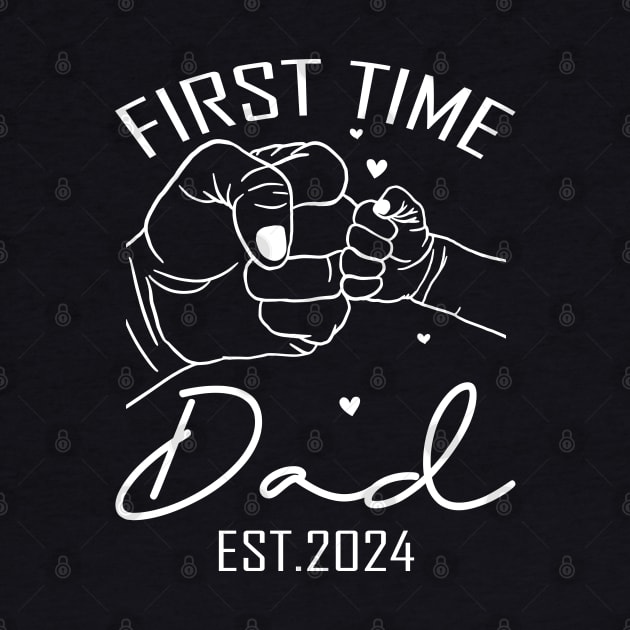 First Time Dad Est 2024 Fathers Day by eyelashget